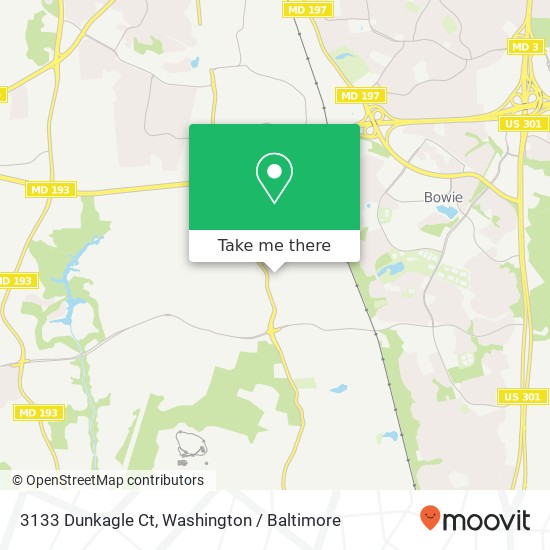 3133 Dunkagle Ct, Bowie, MD 20721 map