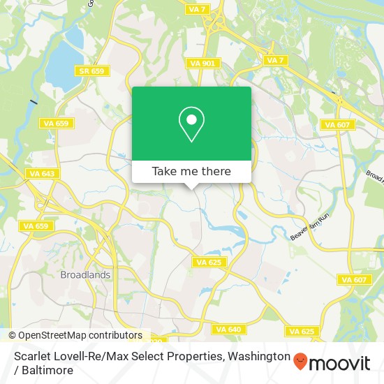 Mapa de Scarlet Lovell-Re / Max Select Properties, 20937 Ashburn Rd