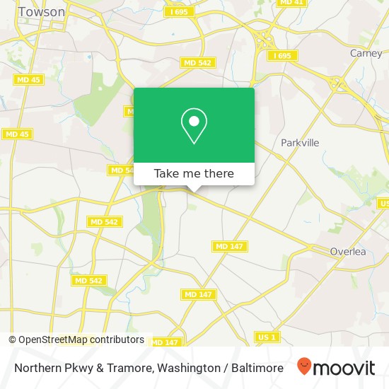 Northern Pkwy & Tramore, Baltimore, MD 21214 map
