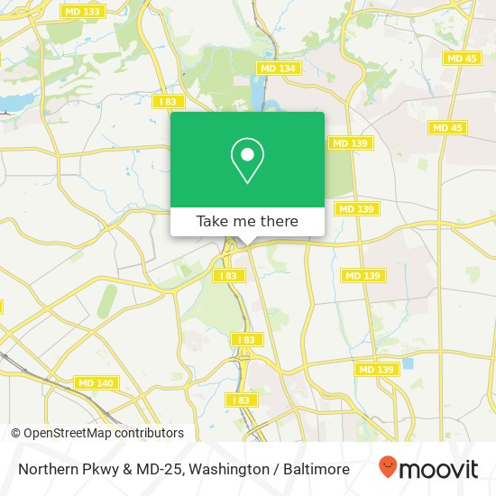 Northern Pkwy & MD-25, Baltimore, MD 21209 map