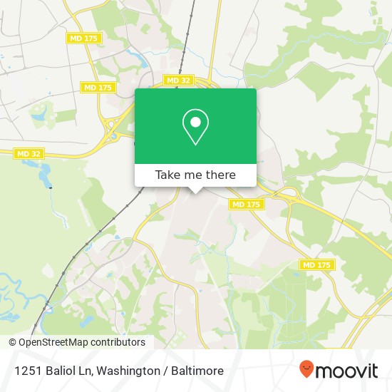 1251 Baliol Ln, Odenton, MD 21113 map