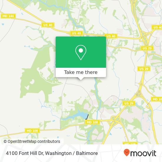 4100 Font Hill Dr, Ellicott City, MD 21042 map