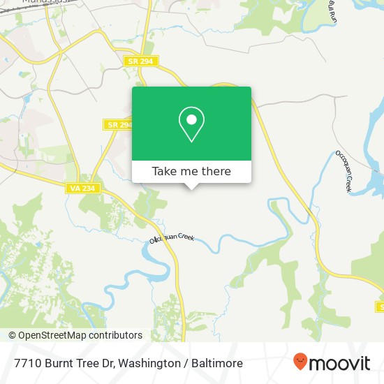 7710 Burnt Tree Dr, Manassas, VA 20111 map