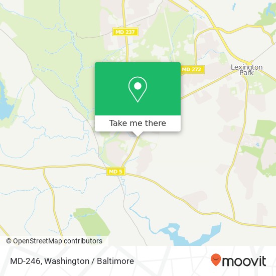 Mapa de MD-246, Lexington Park, MD 20653
