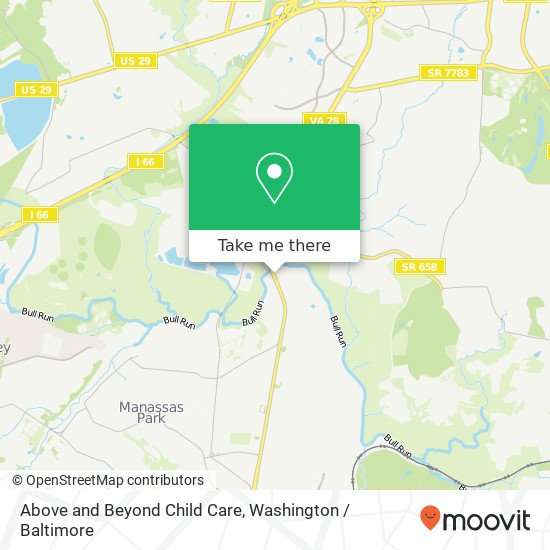 Above and Beyond Child Care, 7223 Centreville Rd map