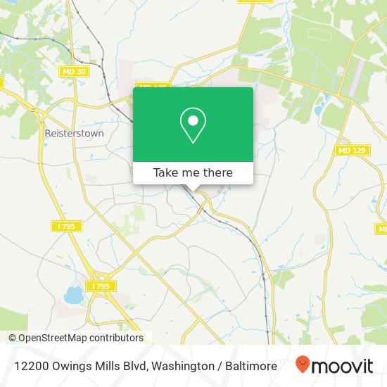 12200 Owings Mills Blvd, Reisterstown, MD 21136 map