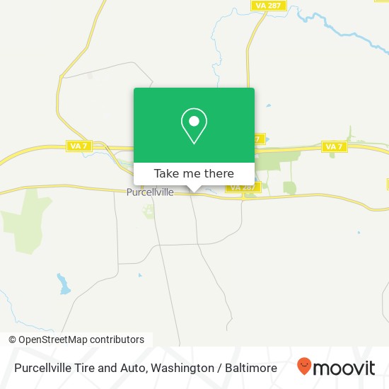 Mapa de Purcellville Tire and Auto, 720 E Main St