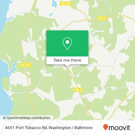 Mapa de 4651 Port Tobacco Rd, Nanjemoy, MD 20662