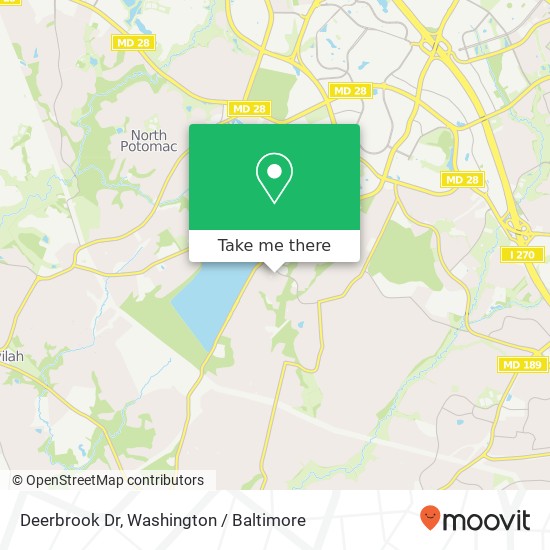 Deerbrook Dr, Potomac, MD 20854 map