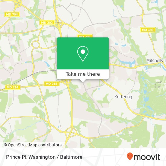 Mapa de Prince Pl, Upper Marlboro, MD 20774