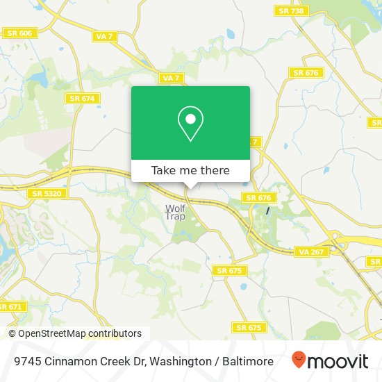 9745 Cinnamon Creek Dr, Vienna, VA 22182 map
