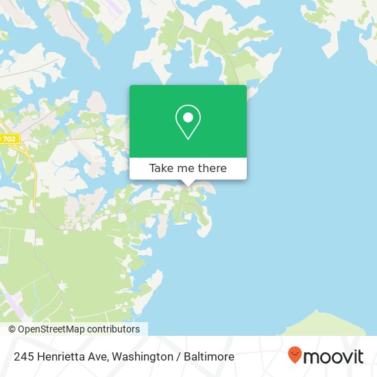 Mapa de 245 Henrietta Ave, Essex, MD 21221