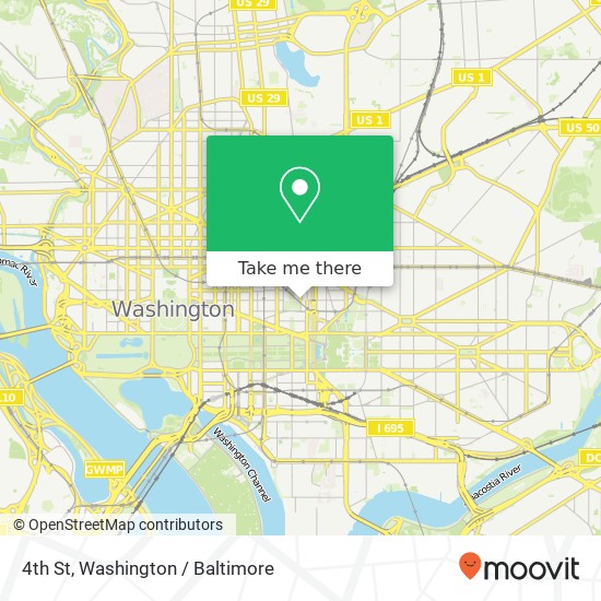 4th St, Washington, DC 20001 map