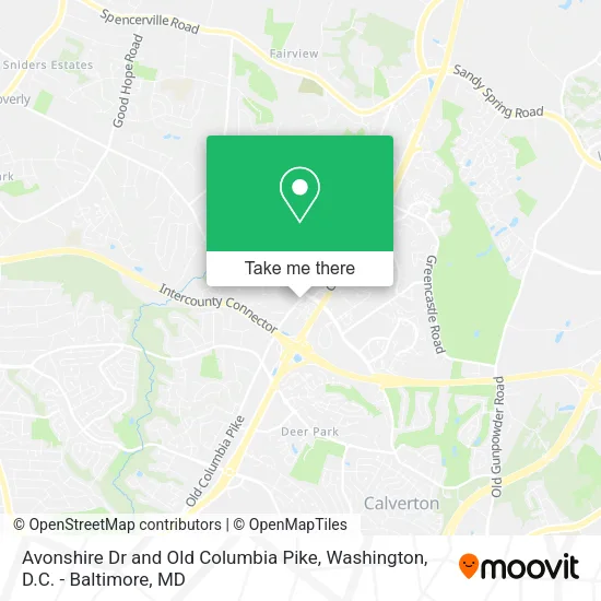 Mapa de Avonshire Dr and Old Columbia Pike