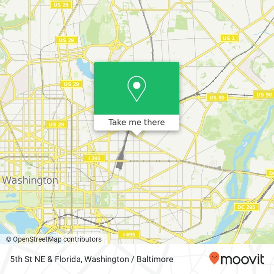 5th St NE & Florida, Washington, DC 20002 map