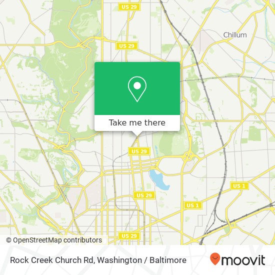 Mapa de Rock Creek Church Rd, Washington, DC 20010