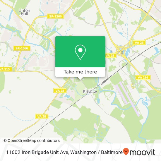 11602 Iron Brigade Unit Ave, Bristow, VA 20136 map