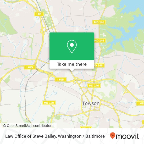 Mapa de Law Office of Steve Bailey, 1301 York Rd