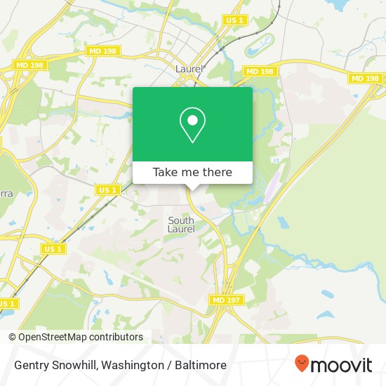 Mapa de Gentry Snowhill, Laurel, MD 20708