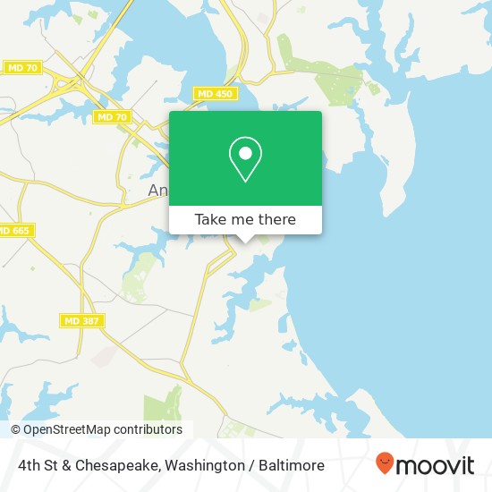 4th St & Chesapeake, Annapolis, MD 21403 map