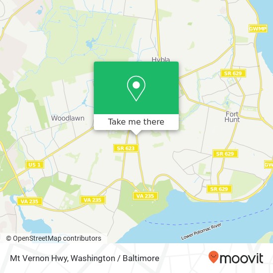 Mapa de Mt Vernon Hwy, Alexandria, VA 22309