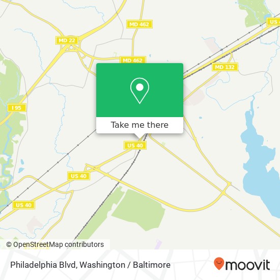 Mapa de Philadelphia Blvd, Aberdeen, MD 21001