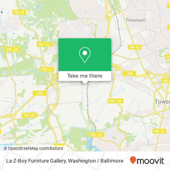 La-Z-Boy Furniture Gallery, 1609 W Joppa Rd map