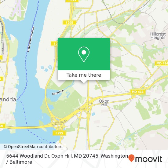 5644 Woodland Dr, Oxon Hill, MD 20745 map