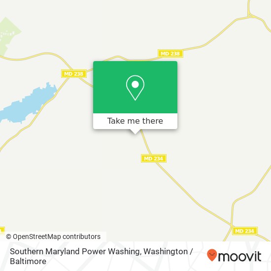Mapa de Southern Maryland Power Washing, 24847 Horse Shoe Rd