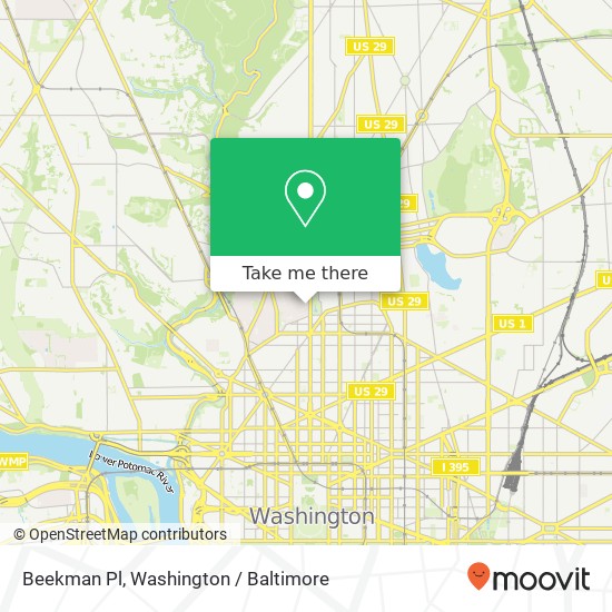 Beekman Pl, Washington, DC 20009 map