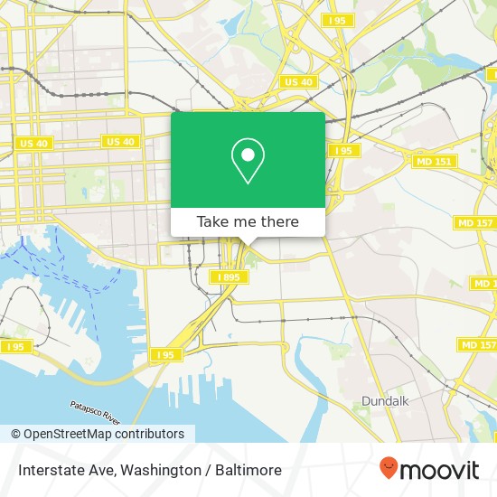 Interstate Ave, Baltimore, MD 21224 map