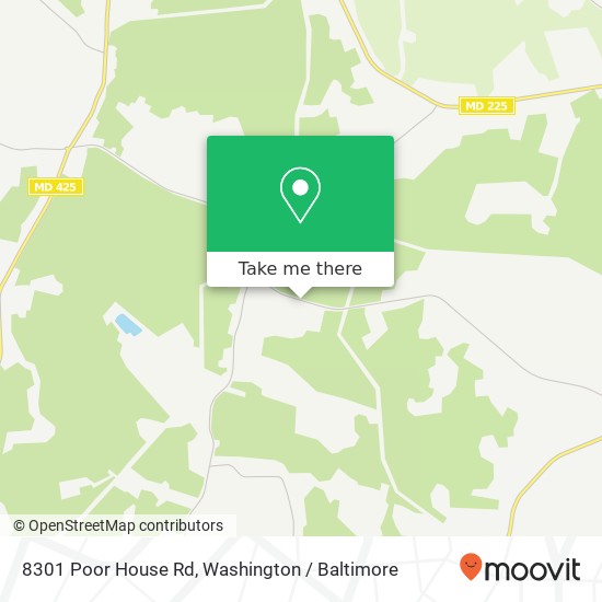 8301 Poor House Rd, La Plata, MD 20646 map