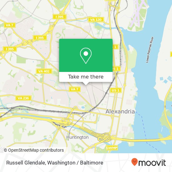 Russell Glendale, Alexandria, VA 22301 map