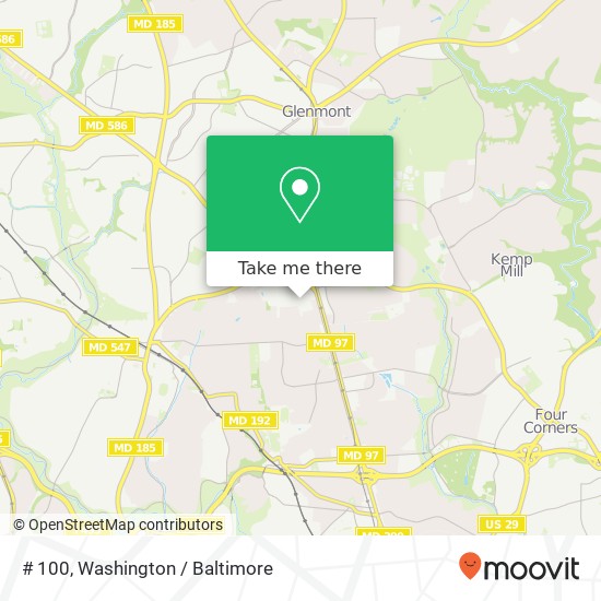 # 100, 11002 Veirs Mill Rd # 100, Wheaton, MD 20902, USA map