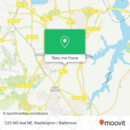 220 8th Ave NE, Glen Burnie, MD 21061 map