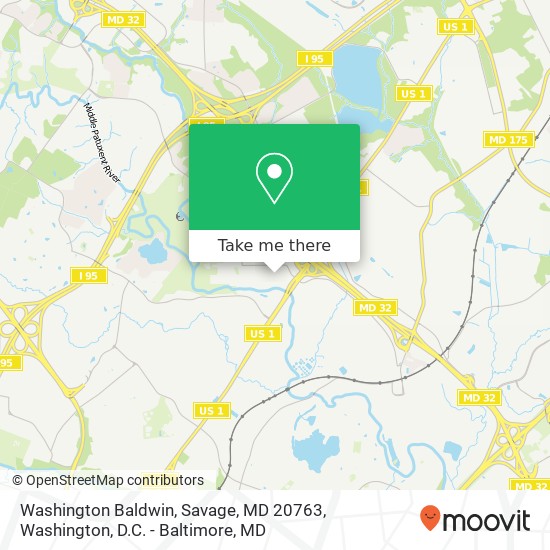 Washington Baldwin, Savage, MD 20763 map