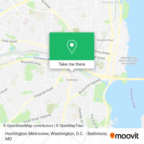 Huntington Metroview map
