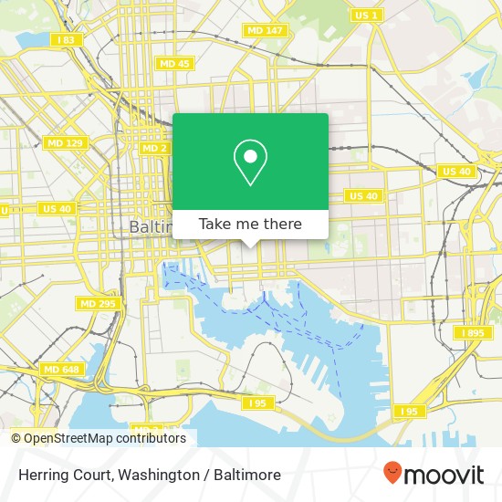 Mapa de Herring Court, Herring Ct, Baltimore, MD 21231, USA