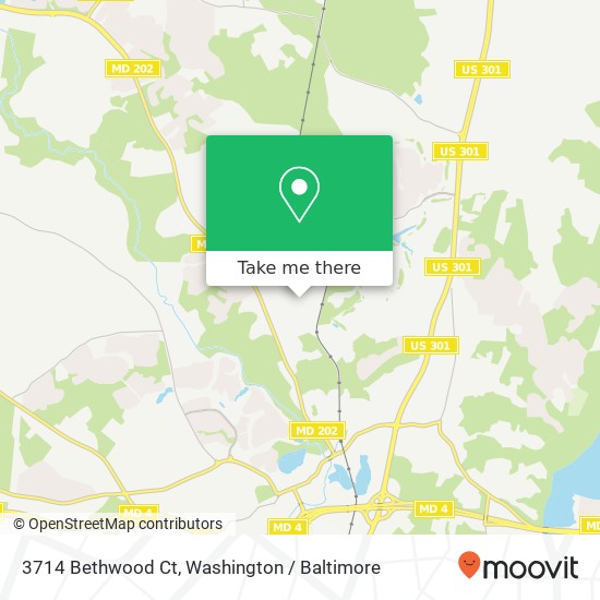 3714 Bethwood Ct, Upper Marlboro, MD 20772 map