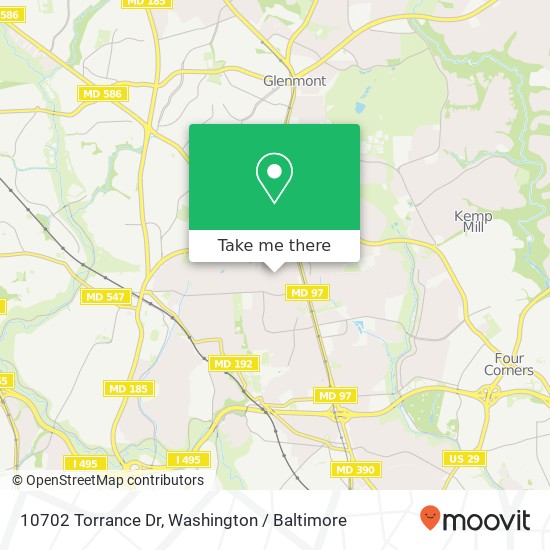 10702 Torrance Dr, Silver Spring, MD 20902 map