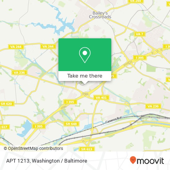 Mapa de APT 1213, 301 N Beauregard St APT 1213, Alexandria, VA 22312, USA