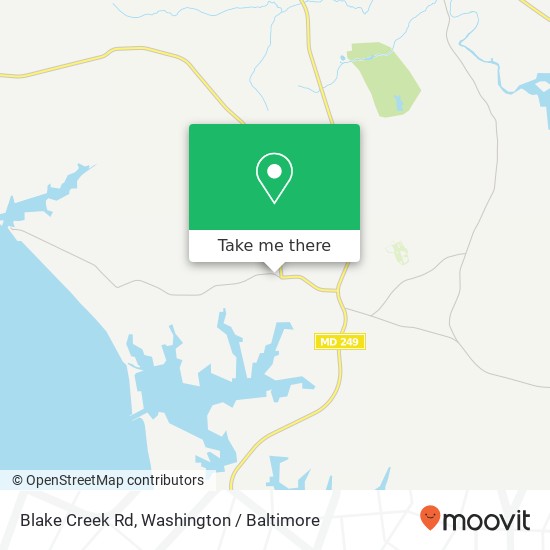 Mapa de Blake Creek Rd, Leonardtown, MD 20650