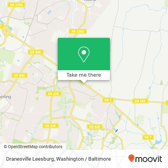 Mapa de Dranesville Leesburg, Herndon, VA 20170