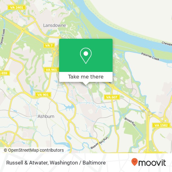 Mapa de Russell & Atwater, Ashburn, VA 20147