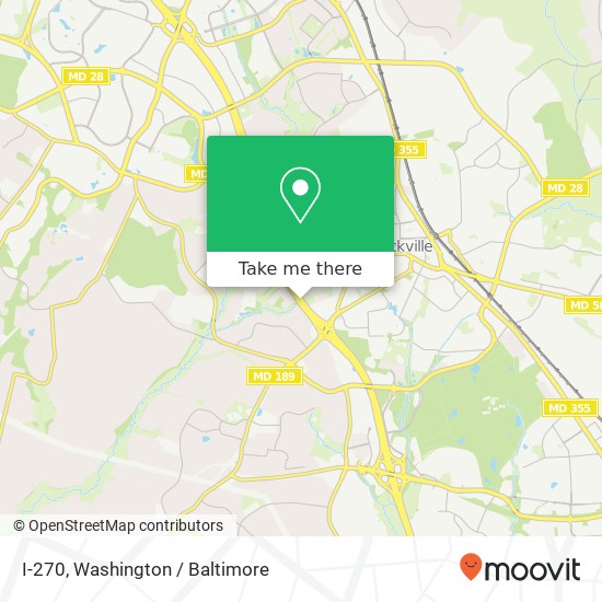 I-270, Rockville, MD 20850 map