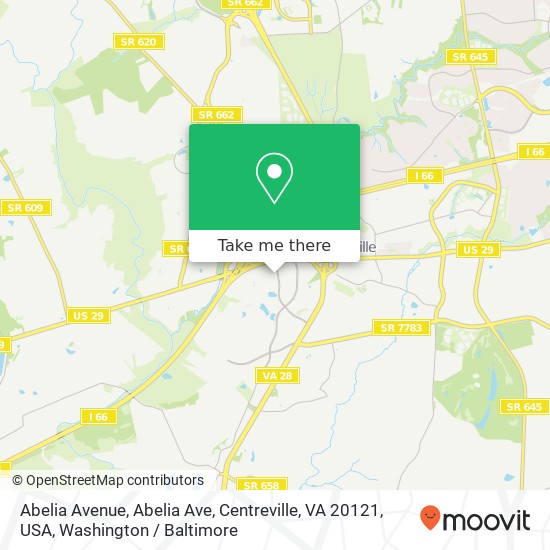 Abelia Avenue, Abelia Ave, Centreville, VA 20121, USA map