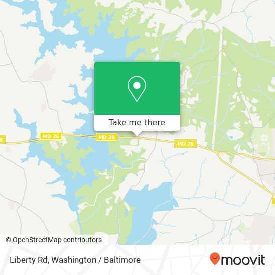 Mapa de Liberty Rd, Owings Mills, MD 21117