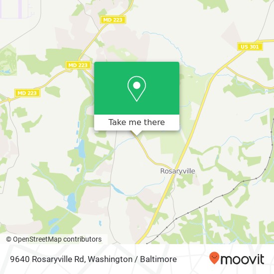 9640 Rosaryville Rd, Upper Marlboro, MD 20772 map