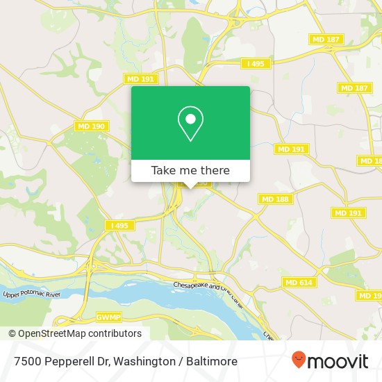 7500 Pepperell Dr, Bethesda, MD 20817 map