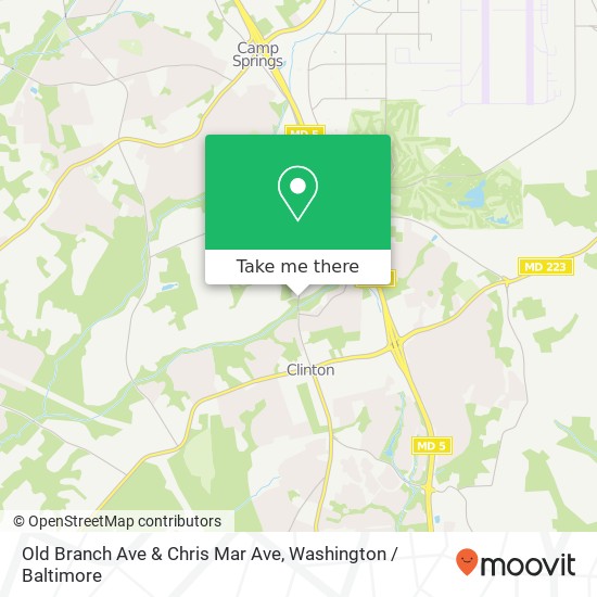 Old Branch Ave & Chris Mar Ave, Clinton, MD 20735 map